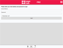 Tablet Screenshot of knightfrankfrc.com.au